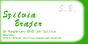 szilvia brajer business card